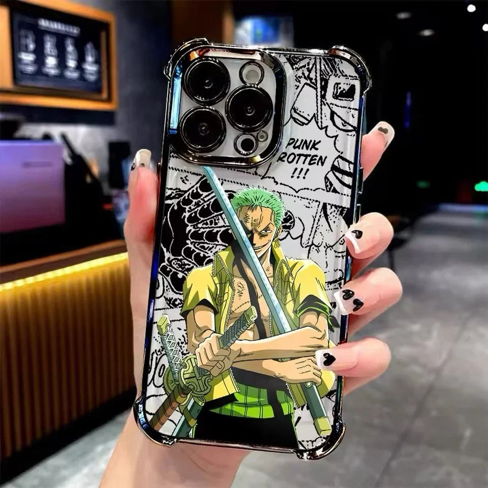 Anime Ones Pieces Phone Case For iPhone 17 17e 16e 16 15 14 13 12 11 Pro Max X XR XSMax 7 8 Mini Air Plus Anti-Fall Airabag