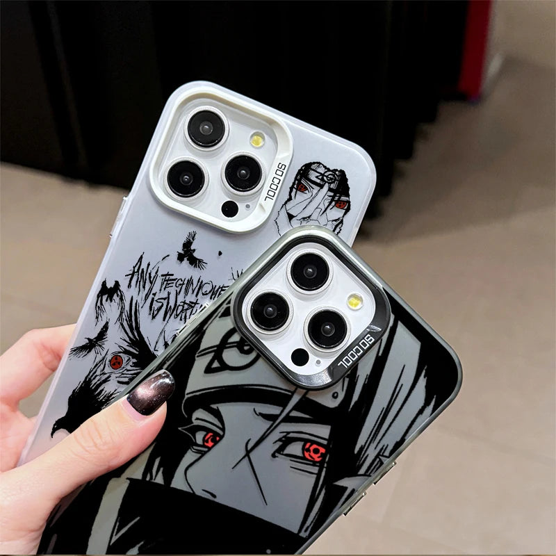 Anime Naruto Uchiha Itachi SHARINGAN Phone Case for iPhone 12 17 Air Pro Max 16 15 11 14 13 Pro Max XS X XR Plus 8 7 SE 2020