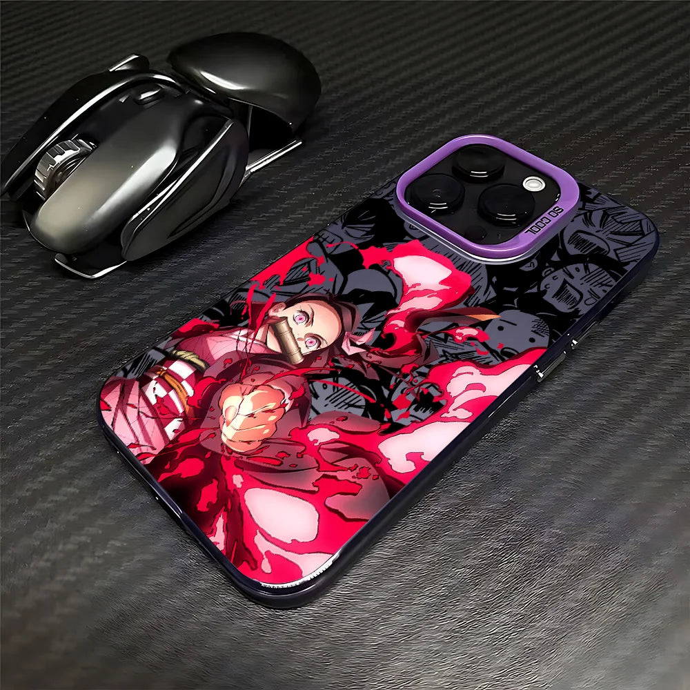 Anime D-Demons Slayers Phone Case for IPhone 16e 16 15 14 13 12 11 Mini Pro Max X XR XSMAX 8 7 Plus Anti Fall Matte Back Cover