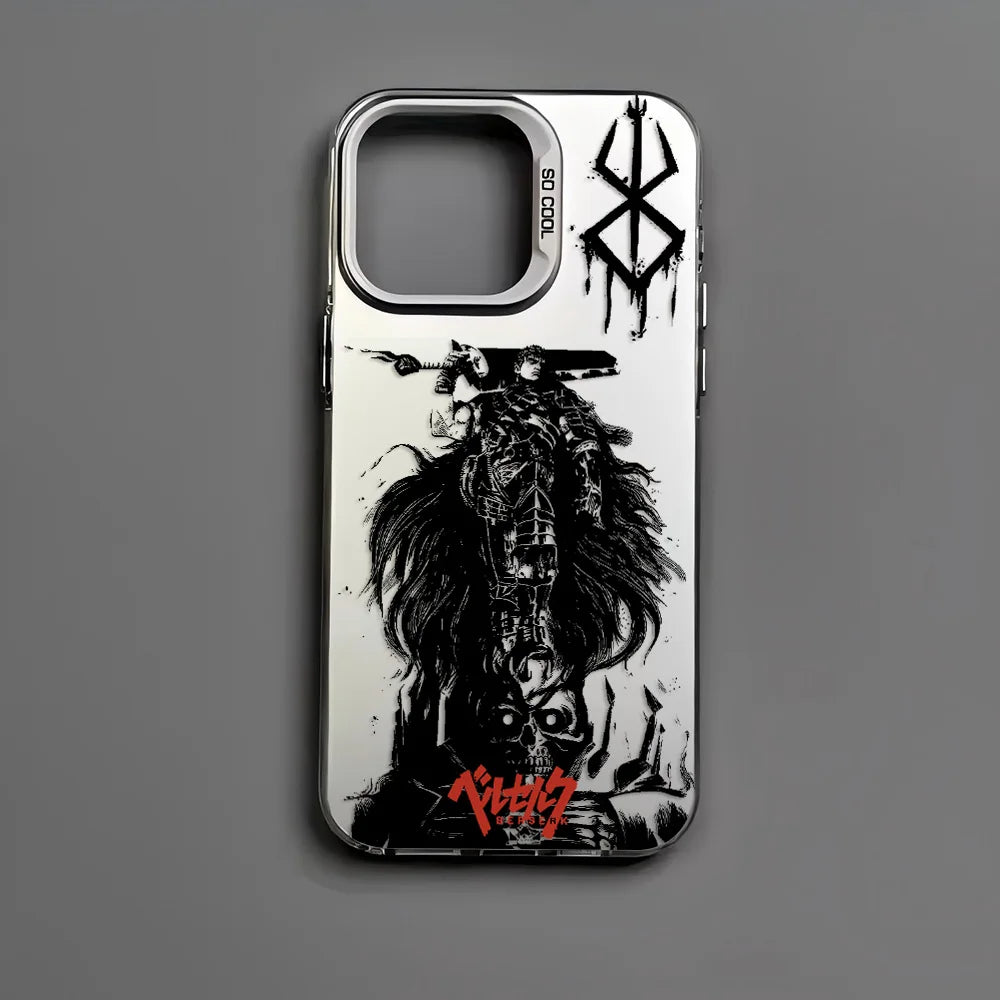 Hot Anime Berserk Guts Phone Case For iPhone 16e 16 15 14 13 12 11 mini Pro Max X XR XSMAX 8 7 Plus Anti Fall Matte Back Cover