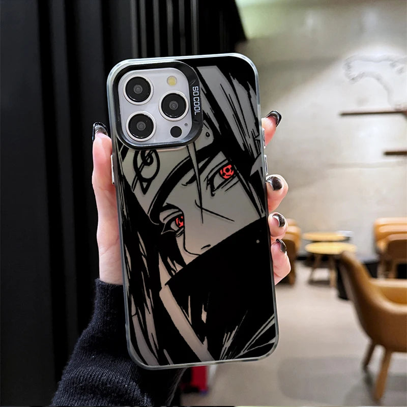 Anime Naruto Uchiha Itachi SHARINGAN Phone Case for iPhone 12 17 Air Pro Max 16 15 11 14 13 Pro Max XS X XR Plus 8 7 SE 2020