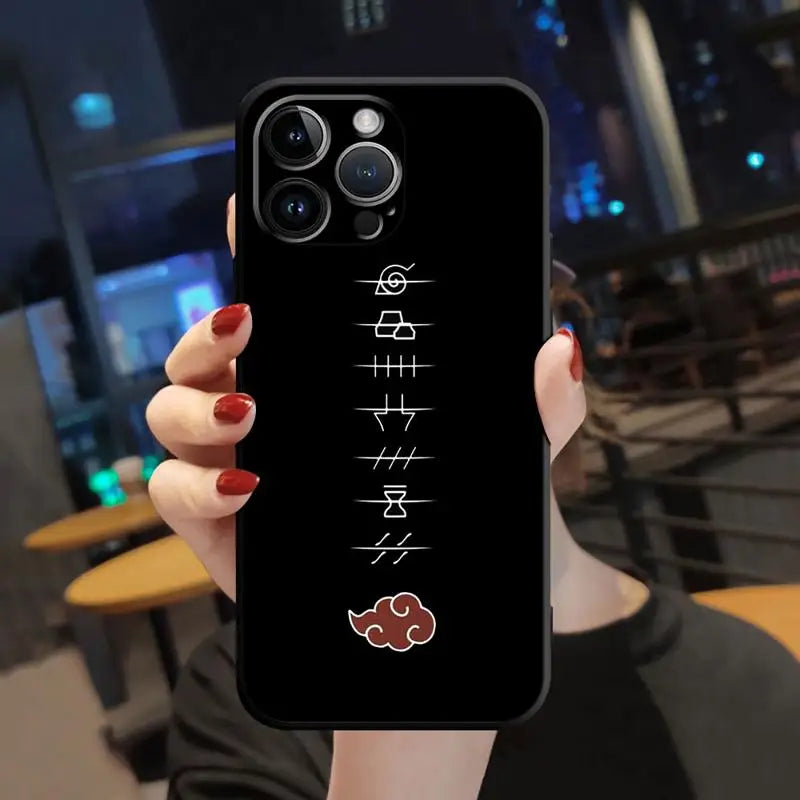 Case For Apple iPhone 13 14 15 11 12 Pro 7 XR X XS Max 8 Plus SE 2022 Phone Cover Shell Narutos