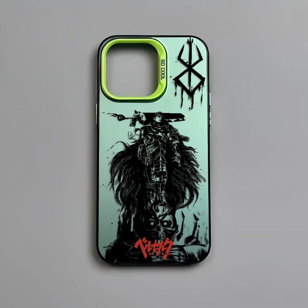 Hot Anime Berserk Guts Phone Case For iPhone 16e 16 15 14 13 12 11 mini Pro Max X XR XSMAX 8 7 Plus Anti Fall Matte Back Cover