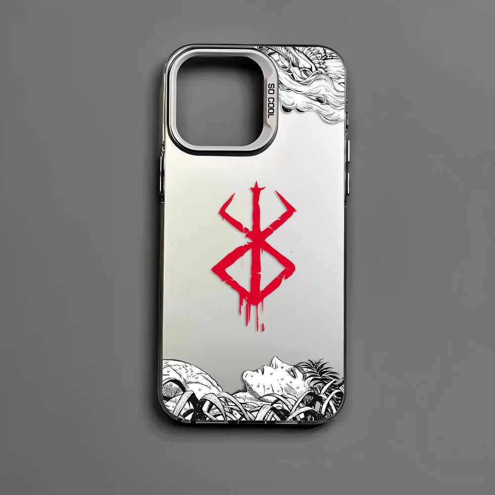 Hot Anime Berserk Guts Phone Case For iPhone 16e 16 15 14 13 12 11 mini Pro Max X XR XSMAX 8 7 Plus Anti Fall Matte Back Cover