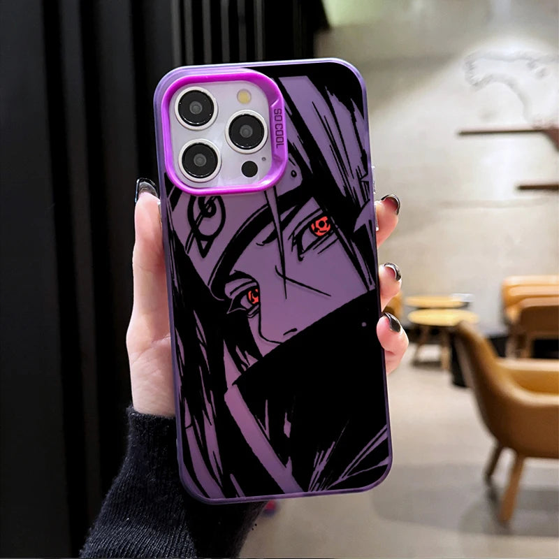 Anime Naruto Uchiha Itachi SHARINGAN Phone Case for iPhone 12 17 Air Pro Max 16 15 11 14 13 Pro Max XS X XR Plus 8 7 SE 2020