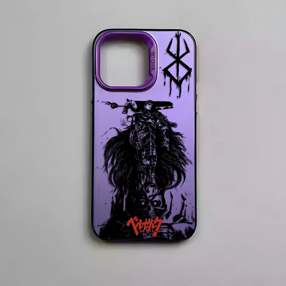 Hot Anime Berserk Guts Phone Case For iPhone 16e 16 15 14 13 12 11 mini Pro Max X XR XSMAX 8 7 Plus Anti Fall Matte Back Cover