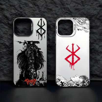 Hot Anime Berserk Guts Phone Case For iPhone 16e 16 15 14 13 12 11 mini Pro Max X XR XSMAX 8 7 Plus Anti Fall Matte Back Cover