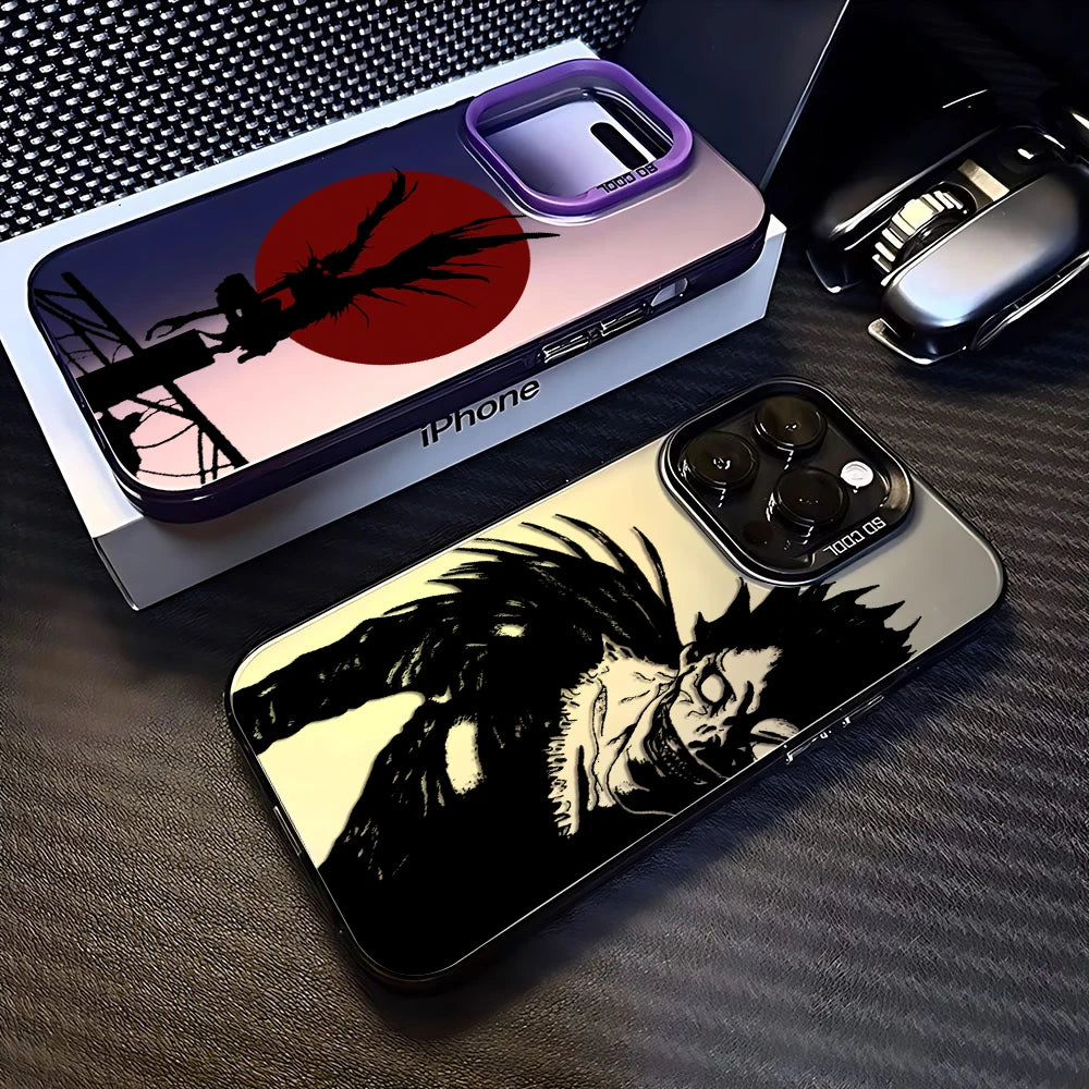 Anime Death Note Phone Case For iPhone 16 15 14 13 12 11 Pro Max X XR XSMAX 8 7 Plus Candy Matte Shockproof Back Cover