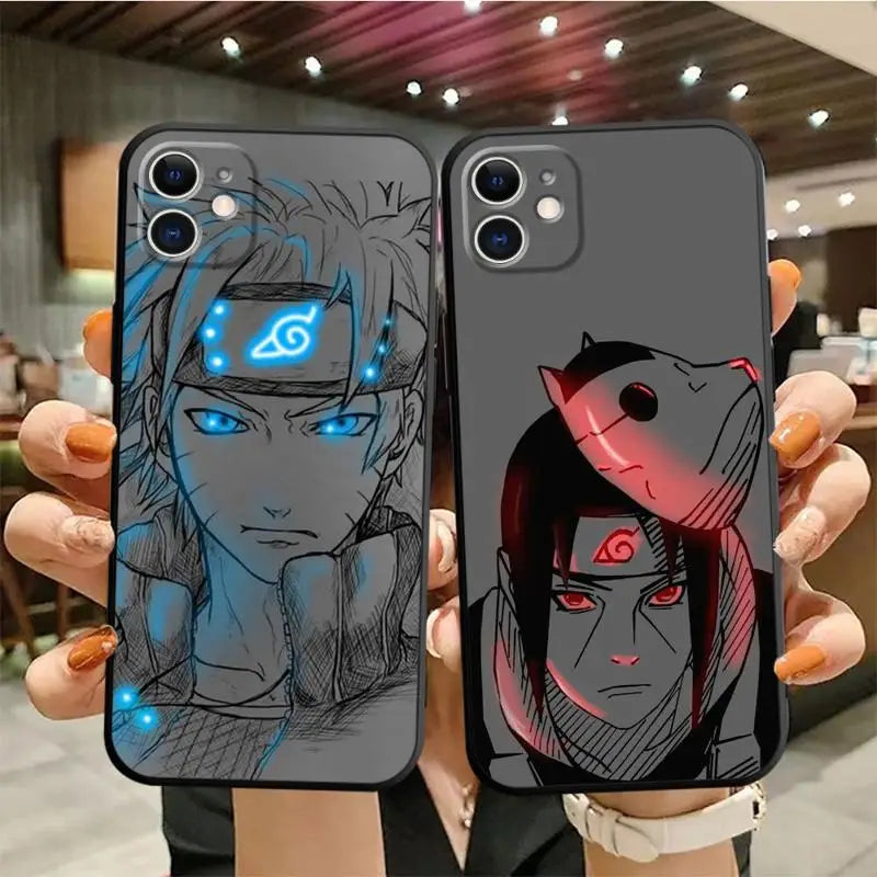 Case For Apple iPhone 13 14 15 11 12 Pro 7 XR X XS Max 8 Plus SE 2022 Phone Cover Shell Narutos
