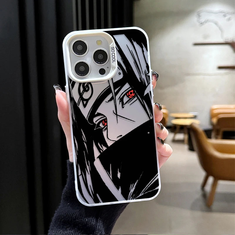 Anime Naruto Uchiha Itachi SHARINGAN Phone Case for iPhone 12 17 Air Pro Max 16 15 11 14 13 Pro Max XS X XR Plus 8 7 SE 2020