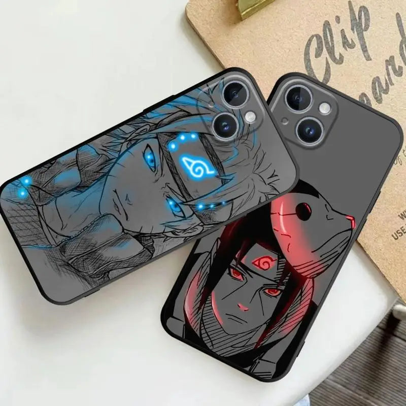 Case For Apple iPhone 13 14 15 11 12 Pro 7 XR X XS Max 8 Plus SE 2022 Phone Cover Shell Narutos
